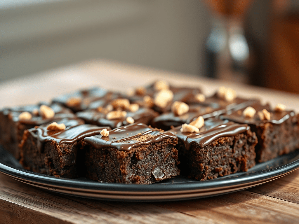 🍫 No-Bake Tahini Date Brownies – Naturally Sweet, Ultra&nbsp;Fudgy